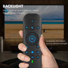 G60S Pro Air Mouse TråDlöS RöStfjäRrkontroll 2,4G Dual Mode-FjäRrkontroll för Dator-TV BOX-Projektor
