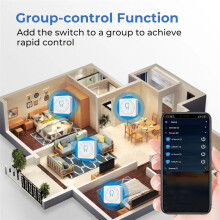 Tuya WiFi RF433 Module with Remote Control Home Automation DIY Breaker Relay for Alexa