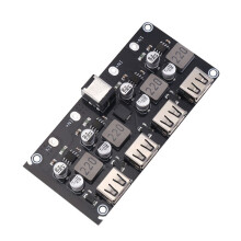 Modulo di Ricarica Rapida un 4 Vie Scheda di Ricarica per Telefono Cellulare USB Singola da 12V24V un QC3.0 Supporto per Ricarica Rapida per Telefono