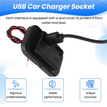 USB + PD Toma de Cargador de Coche 12V/24V Salida de Divisor de Carga USB Adaptador de Corriente para Motocicleta -Truck ATV Boat Car RV