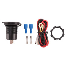 12V USB Autoladeadapter Dual PD USB-C Auto USB Port Buchse mit Netzschalter, Schnellladung für Auto Boot RV Marine ATV