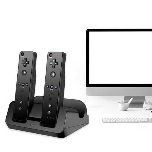 Charging Station Dock Stand Charger for  U Gamepad Remote Controller A9LC(Black) 2