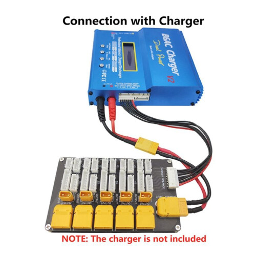 Lithium Battery Charging Board Parallel XT30 XT60 Plug 2‑6S Lithium Batteries for B6 Charger Electronic Components 1