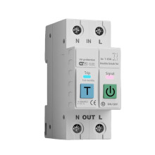 2P TUYA WiFi Circuit Breaker Real- Timer Voltage Current Meter Protector Voice Remote Control
