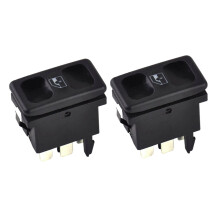 2PCS Pulsante interruttore interruttore di controllo della finestra di alimentazione in metallo nero in plastica nera 191959855 BDP605 per