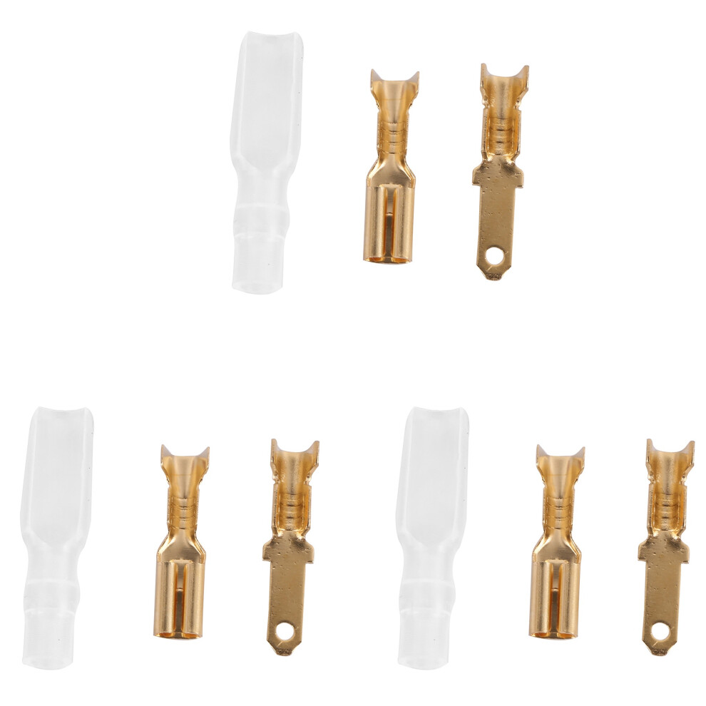 600Pcs/150Pairs Female Male Spade Crimp Terminals Sleeve Wire Wrap Connector For 22-16 Awg 2.8Mm 4711627404503