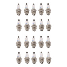 20 PiÈCes Bougie D'Allumage de Tondeuse À Pelouse L7Tc Br2Lm pour Briggs Stratton Moteurs 55mmx22mm