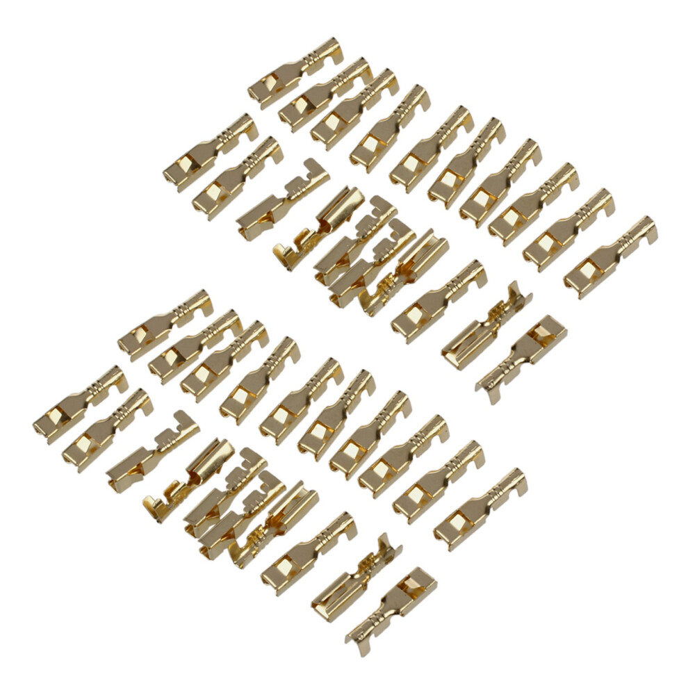 40 Pcs Female Spade Cable Wire Terminals For 2.8Mm Connectors 6032251565636