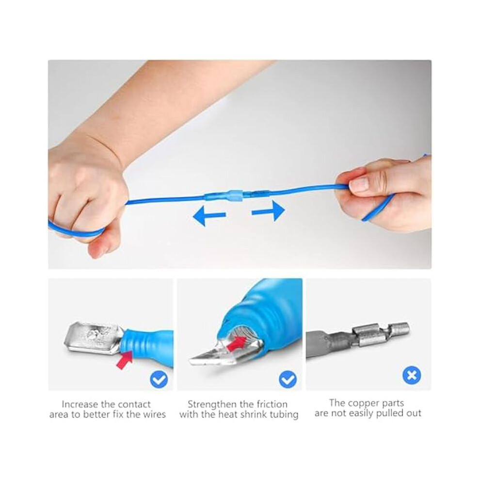 720Pc Heat Shrink Wire Connectors,Electrical Waterproof Crimp Butt Terminals,Insulated Spade Connectors For Marine Truck 6032407234249