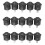 15 Pcs SPST Black Button /Off Round Rocker  AC 6A/125V 3A/250V 1