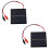 2X 1W 5.5V Solar Cell Epoxy Polycrystalline Solar Panel+Clip for Charging 3.7V Battery System Toy LED Light Study 1
