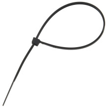 200 Pz Nero 150 X 1.8mm Nylon di Avvolgimento del Legame Cavo