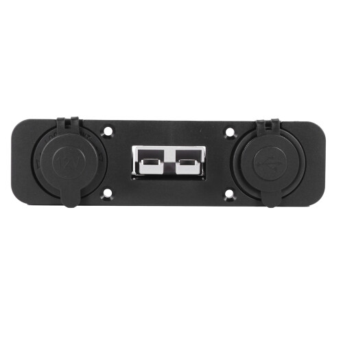 2X Flush Mount Anderson Plug Socket Double USB Charger Socket Panel for Caravan  Boat Truck 2