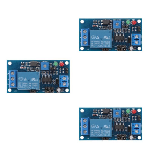3X 12V  Delay Relay Delay Turn  / Delay Turn Off  Module with Timer