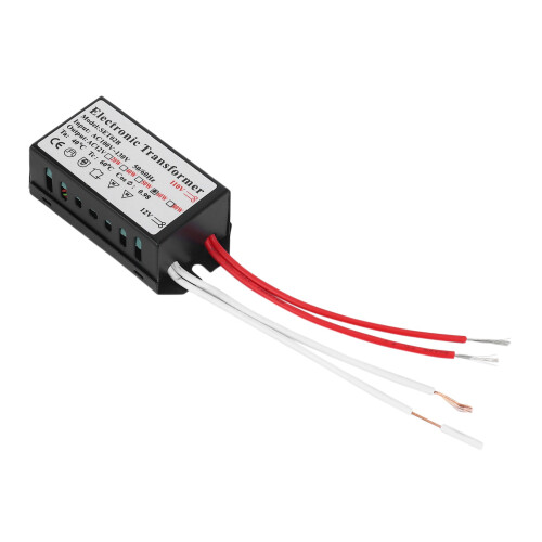 2X 110V Trasformatore Elettronico per Lampada Alogena 12V 60W Trasformatore Elettronico Nero 1
