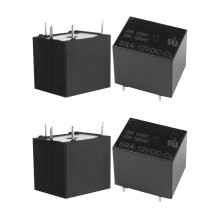 SONGLE 40 Pcs Relay 5 Pin SPDT SRA-12VDC-CL 12V Coil 20A Universal PCB New Black