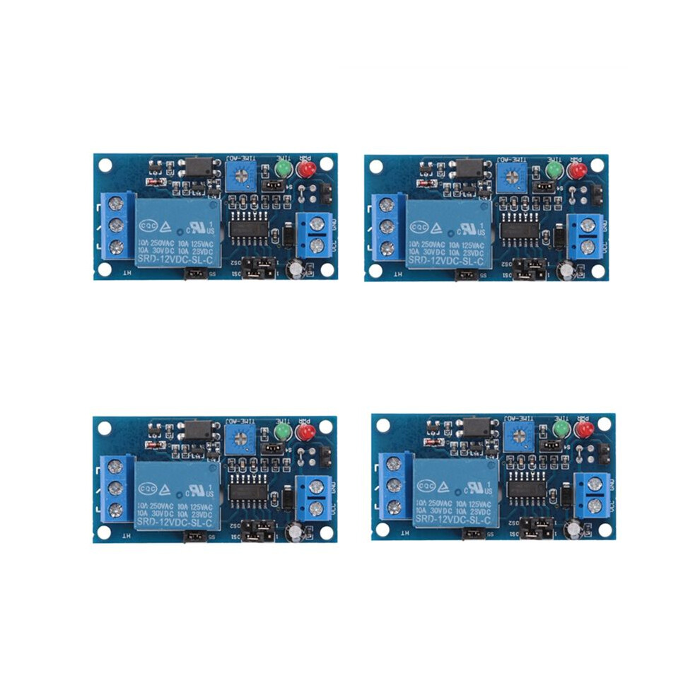 4X 12V Delay Relay Delay Turn / Delay Turn Off Module With Timer 6034087615721