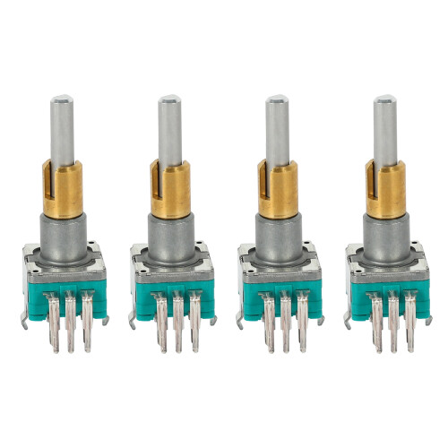 4X EC11EBB24C03 Dual Axis Encoder with  30 Positioning Number 15 Pulse Point Handle 25mm