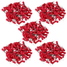 500 Pcs 4mm Fork AWG 22-16 Pre Insulated Terminal Cable Lug