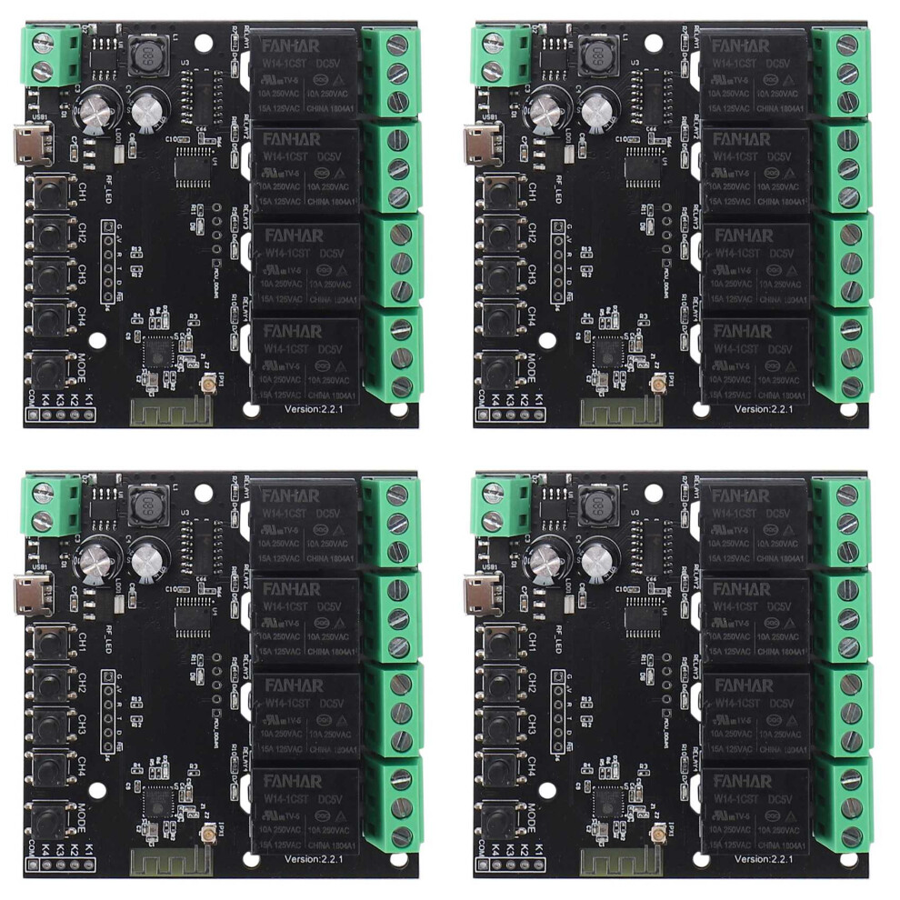 4X 4Ch Tuya Wifi Module Wireless Relay Life App Remote Control Timer For Home 6033017069344