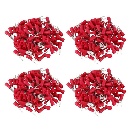 400 Pcs Fourche 4mm AWG 22-16 Cable de Borne Pre Isole