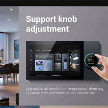 Pannello di Controllo per La Casa Intelligente Tuya per Android 8.1 da 7 Pollici con Pulsante Rotante Zigbee Hub WiFi Amplificatore da Parete, per