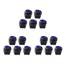 15 Pcs 12V 20A Waterproof Round /Off Rocker Car Auto Boat SPST