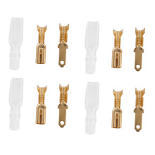 800Pcs Female Male Spade Crimp Terminals Sleeve Wire Wrap Connector for 22-16 Awg 2.8mm
