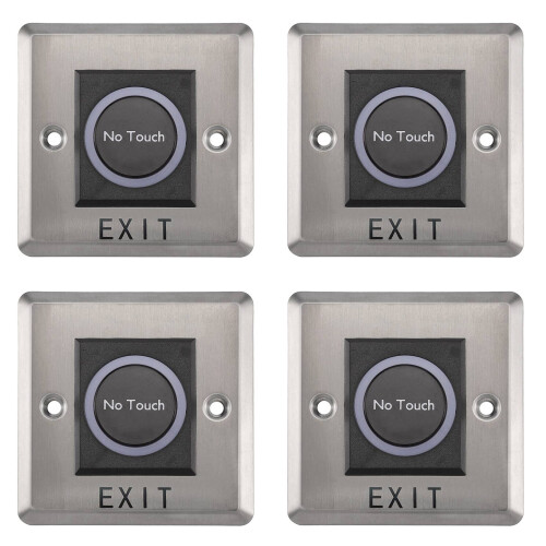 4X Infrared Sensor  No Contact Contactless Switches Door Release Exit Button with LED Indication