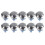 10X High Round High Round Momentary Metal Push Button  16mm 1