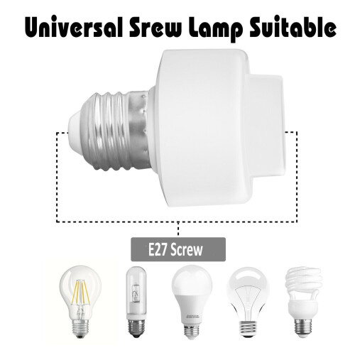 3 Pack Tuya  Life Wifi  Light Bulb Socket Adapter E27  Lamp Base Holder for Amazon Alexa  Home