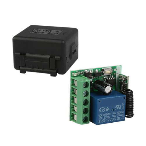 10X  12V 1CH 433MHz Universal Wireless Remote Control  RF Relay Receiver 433 MHz Transmitter Button Module DIY 1