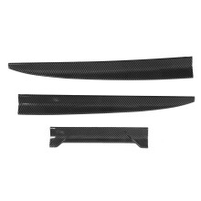 Universal Car Rear Spoiler Lip Rubber 134.5cm Red Glossy An