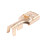 Brass 6.3 mm Connectors Female Spade Cable Terminals, 60 Piece 6