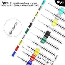 Trapano A Mano con Morsa A Perno, Punta Elicoidale, Set di Utensili Rotanti per PCB, per Lavori DIY, Intaglio, Resina, Argilla Polimerica,