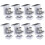 Pack of 8 Solar Module Brackets, Solar Panel Holder, End Clamp, Adjustable, Fixing Solar Module Holder (35 mm) 1