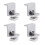 4 Pieces Solar Module Holder End Clamp Kit, Solar Panel  Clamp Brackets, Solar End Clamp Adjustable Solar Panel,30mm 1