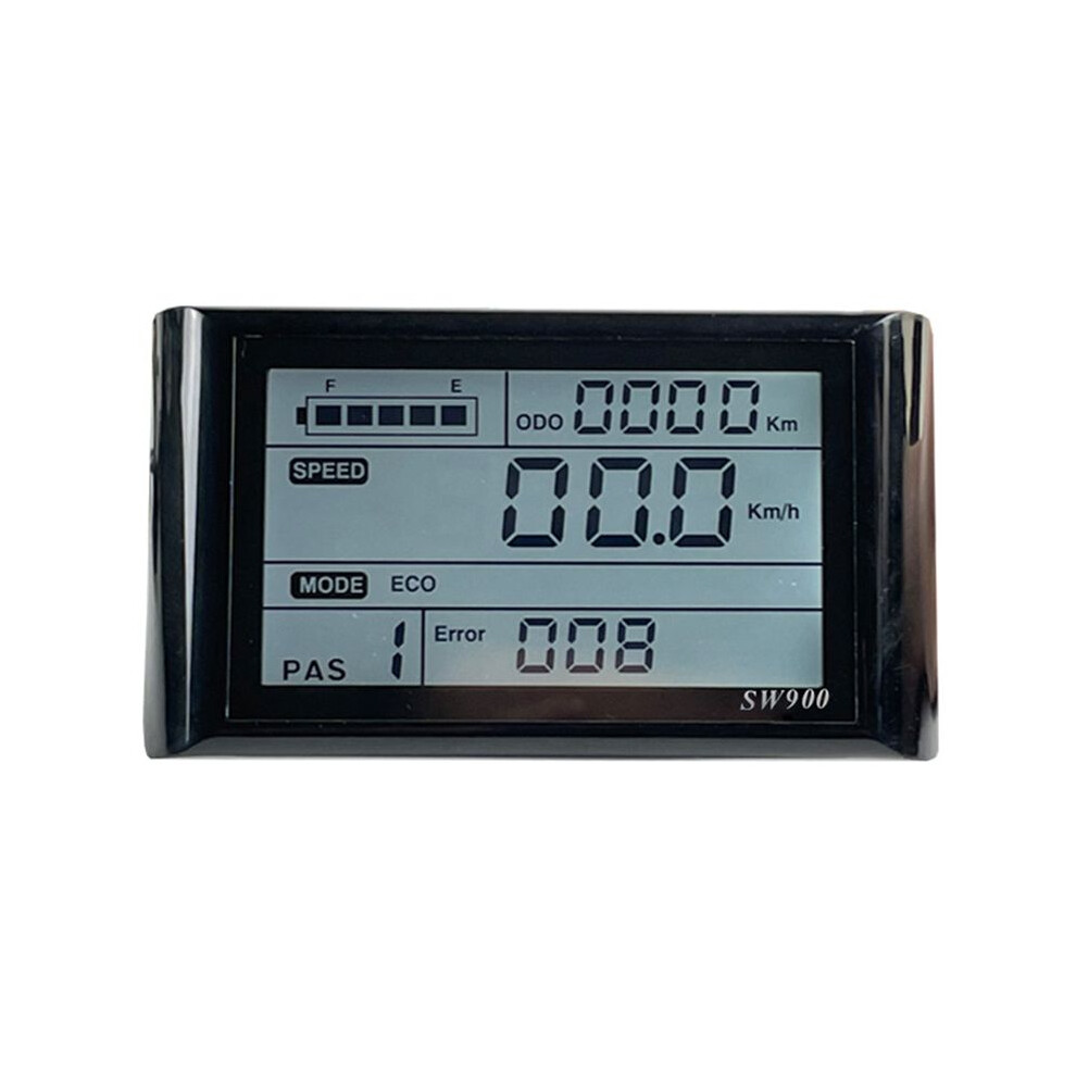Ebike Sw900 Lcd Display Control Electric Bicycle Speed Meter Waterproof Plug Record Instrument Control/Setting 24-72V 4711480568763