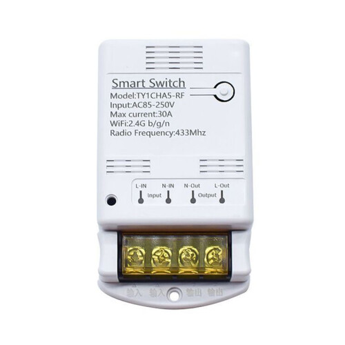 Tuya Wifi 30A Relay Module 85-250V   DIY 433MHZ RF Controller SmartLife APP Voice Relay Timer Remote Control 1