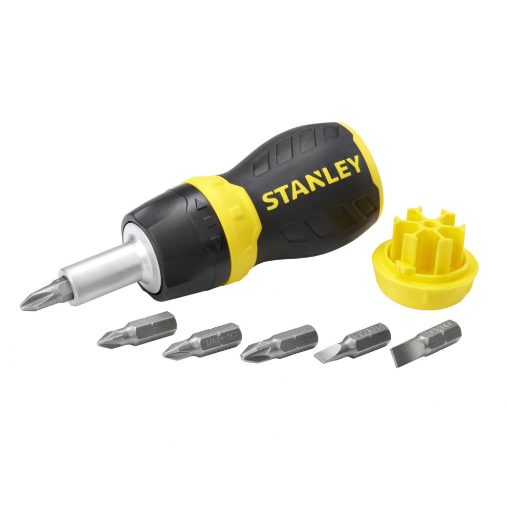 Stanley Hand Tools Multibit Ratchet Stubby & Bits - Multi Colour - Image 3