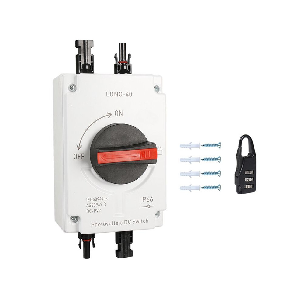 Pv Solar Photovoltaic Disconnect Lonq-40 Isolator Solar Ip66 Waterproof Dc1000v 32A 4P 6031264417000