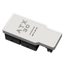 4X8Pin 40 Series Grafikkort ATX3.0 12VHPWR 12+4P 600W 180 Degree Power Converter för 4080 4090 Grafikkort Silver