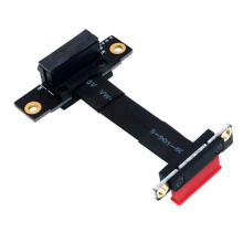 PCIE X1 Riser Cable PodwóJny KąTowy 90 Stopni PCIe 3.0 X1 do X1 PrzedłUżAcz 8 Gb/S PCI 1 X Riser Card Ribbon Extender