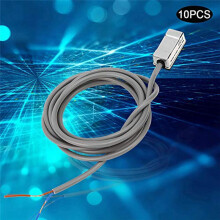 10 Stuks Luchtcilinder Magnetische Sensorschakelaar, CS1-F /AC 5-240V Aanpasbaar voor SC/SI/SU/MI/JSI Type Pneumatische Cilinder