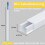 4M Electrical Cable Trunking,Cable Concealer  Wall for One Cord,Paintable PVC Cable Cover,Cable Trunking 10Pcs L40cm 1