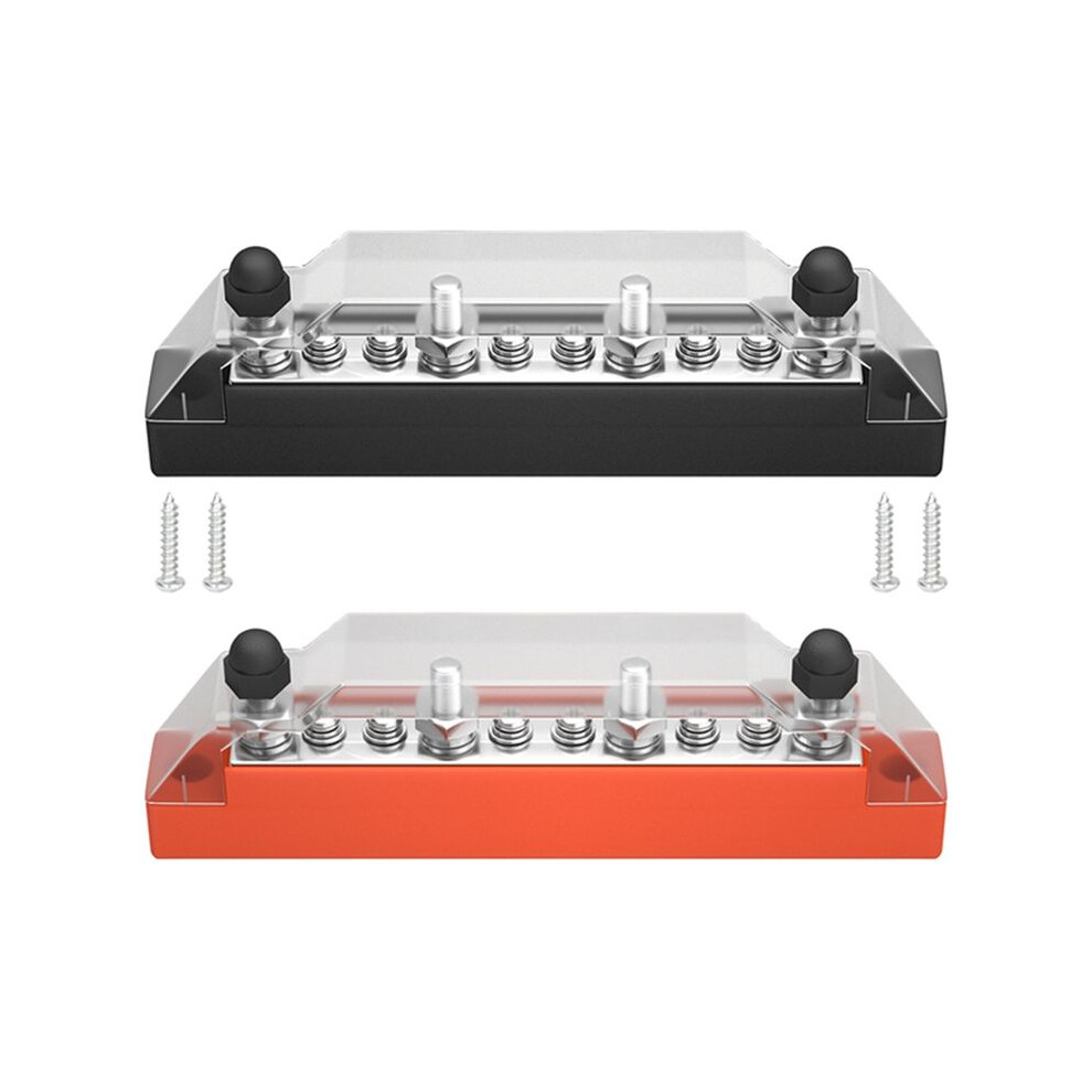 Positive And Negative Bus Power Supply 12V Distribution Block M4/M6 Automotive Terminal Block Stud Marine Terminal Bus 6032402033236