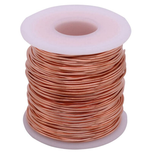 Soft Copper Wire, 16 Gauge, 126 Feet, Bare Copper Wire, Bright, 1 Pound Spool