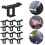 30Pc Solar Panel Frames Water Drained Clip Thickness 40mm PV Panels Auto Remove Stagnant Water Dust Outdoor Tool 10