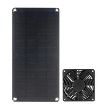 10W Monokrystaliczny Panel SłOneczny DC5521 łAdowanie WyjśCiowe 12V Bateria PłYta PV Wentylator WyciąGowy dla ZwierząT Domowych Kurczak Pies