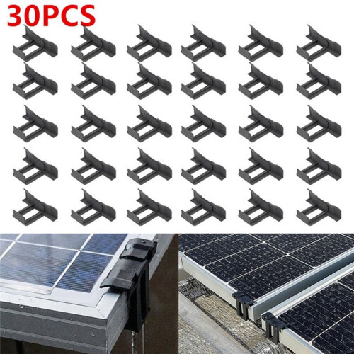 30Pc Solar Panel Frames Water Drained Clip Thickness 40mm PV Panels Auto Remove Stagnant Water Dust Outdoor Tool 1